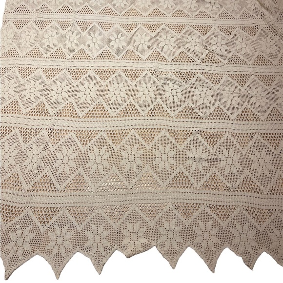 Hand Crafted Bedding Vintage Crocheted Bedspread Full Poshmark